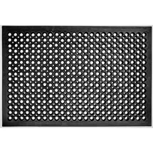 Jet-Line Fußmatte MONA 90x150x1,2 cm schwarz Eingang Matte außem Jet-Line Ringmuster