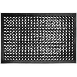Jet-Line Fußmatte MONA 90x150x1,2 cm schwarz Eingang Matte außem Jet-Line Ringmuster