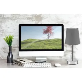 monzana Nachttischlampe Grau 2 St.