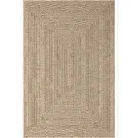 The CarPET Kansas beige (natur), B:60cm H:10mm L:180cm, Polypropylen, Teppiche, Outdoorteppich, moderner robuster In und Outdoor Teppich Jute Look