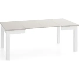 WFL GROUP Quadratischer Esstisch 80 x 76,5 x 80 cm beige