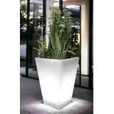 Großer LED Blumenkübel 69,5x 45 cm beleuchtet RGB  Pflanzkübel modern Blumentopf