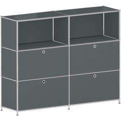 viasit Highboard »System 4« breit grau, 152.9x118.1x40.4 cm