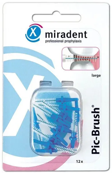 miradent Pic-Brush® Ersatz-Interdentalbürsten blau large 3,0 mm