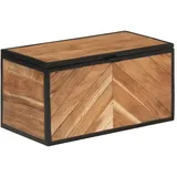 vidaXL Truhe 60x30x30 cm Massivholz Akazie und Eisen
