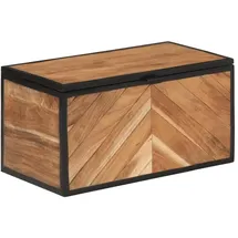 vidaXL Truhe 60x30x30 cm Massivholz Akazie und Eisen