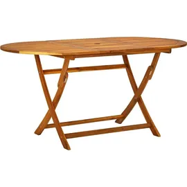 vidaXL Garten-Essgruppe 7-tlg. braun klappbar 41748