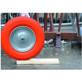 MÜBA Polymeres Rad m.Achse u.Kugell.D.400mm Radbreite 100mm