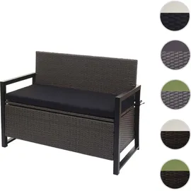 MCW MCW-F39 2er Sitzbank 120 x 60 x 85 cm Grau
