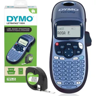 Dymo LetraTag LT-100H, Eingabetastatur ABC blau