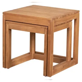 Mr. Deko Gartentisch 2er Set 0 x 0 x 0 cm Braun