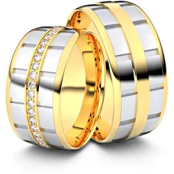 Trauringe Neu-Ulm 750er Gelb-/Weiflgold - 2355