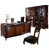 vaccari cav giovanni Büro Schreibtisch + Sessel Schreibtische Tisch Holztisch Stuhl Tische Neu 3tlg
