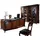vaccari cav giovanni Büro Schreibtisch + Sessel Schreibtische Tisch Holztisch Stuhl Tische Neu 3tlg