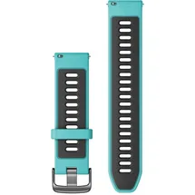 Garmin Forerunner 265 Schnell-Wechsel 22mm Silikon Armband Türkisblau/Schwarz