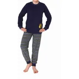 NORMANN Frottee langarm Schlafanzug Pyjama Bündchen und Skaterboard - 77098 in gelb | Gr.: 140