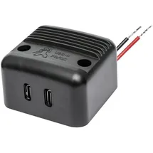ProCar Aufbau-Power USB-C Doppelsteckdose PD/QC max 2x 30 W 12 V, 24 V