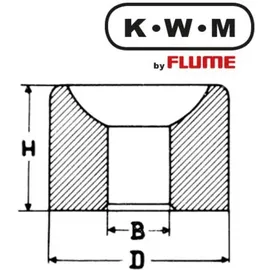 Selva KWM by FLUME KWM-Einpresslager Messing L102, B 1,30-H 2,7-D 2,72 mm
