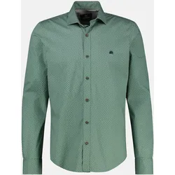 Modisches Hemd mit Haifischkragen für Herren in Großen Größen - Sage Green - 6XL