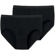 SCHIESSER Herren, Feinripp, Sportslip schwarz unifarben, schwarz, NOS