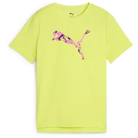 Puma Tad ESS Cat Logo Graphic Mädchen T-Shirt, gelb - 164