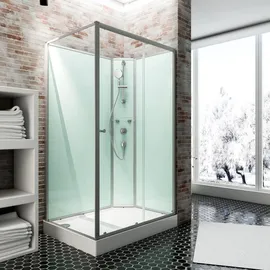 Schulte Ibiza Komplettdusche mit Schiebetür rechts 90 x 160 cm Sicherheitsglas