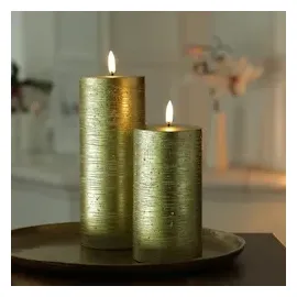 uYuni LED Kerze PIA H:20 cm gold