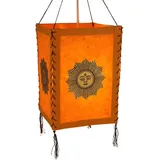 Guru-Shop Deckenleuchten Lokta Papier Hänge Lampenschirm, Deckenleuchte.., Leuchtmittel nicht inklusive orange 20 cm x 35 cm x 20 cm