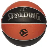 Spalding Varsity TF-150 Sz5 Ball, Black/Orange, 7