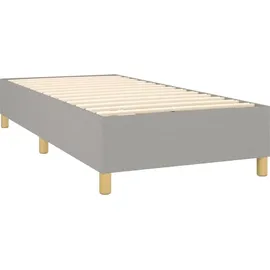 vidaXL Boxspringbett 100 x 200 cm Hellgrau