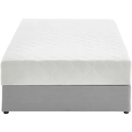 Atlantic Home Collection Boxbett "BELINA", grau (hellgrau), B:100cm L:200cm, 100% PES, ATLANTIC HOME COLLECTION, Komplettbetten, mit Taschenfederkernmatratze und geräumigem Bettkasten