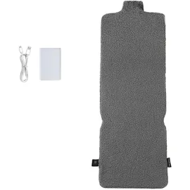 shop'n smile ideoon Beheizbares Sitzkissen mit Rückenteil 45 x 135 cm Grau