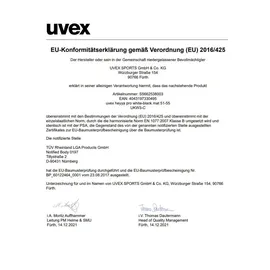 Uvex Rocket jr Visor 51-55 cm white-black matt