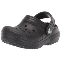 Crocs Unisex Kinder Classic Lined Clog K Clog, Black/Black,