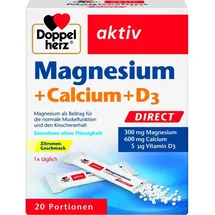 Doppelherz Aktiv Magnesium + Calcium + D3 Direct Pellets 20 St.