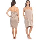 Liebenstein Liebenstein® Premium Saunakilt Damen mit Knöpfen - in 2 Größen - aus feinster Baumwolle - ideale Passform für EIN rutschfestes Sauna Erlebnis – Saunatuch Damen flauschig & weich - S-M