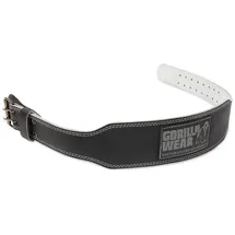 Gorilla Wear 4 Inch Padded Leather Belt Schwarz S/M