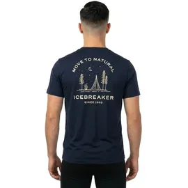 Icebreaker Merino 150 Tech Lite Peaceful Pass Midnight Navy L