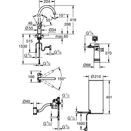 Grohe Red Duo Armatur und Boiler Größe L (30079001)