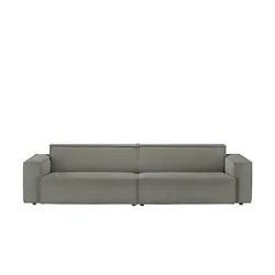 Big Sofa Cord Upper East ¦ grau ¦ Maße (cm): B: 296 H: 72 T: 106
