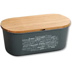 KESPER Brotbox, Melamin/Bambus FSC, Farbe: grau