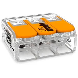 WAGO 30x Wago Compact Verbindungsklemme 221, 3 Leiter, 0,5-6,0 mm2