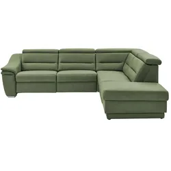 Kollektion Kraft Ecksofa  Ivonne ¦ grün ¦ Maße (cm): B: 294 T: 245