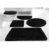 Möve Badematte MÖVE "Superwuschel, Badvorleger, Badezimmer Teppich" Gr. 6, schwarz, H:40mm, Polyester, Badematten, Mikrofaser-Badematte, Badteppich, rechteckig, rund & als 3-tlg. Set