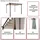 MCW Pergola C42 3 x 3 m Grau