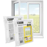 EasyMaxx Insektenschutz-Fensterrahmen 130 x 130 cm Weiß