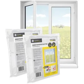 EasyMaxx Insektenschutz-Fensterrahmen 130 x 130 cm Weiß