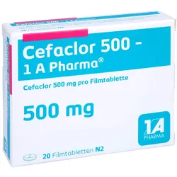 Cefaclor 500-1a Pharma Filmtabletten 20 St
