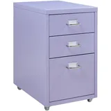 [en.casa] Kökar Rollcontainer 48 x 28 x 41 cm Lila