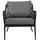 Brafab Coleville Gartensessel 75 x 75 x 87 cm grau mit Kissen